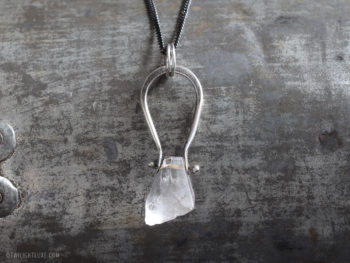 Twilight Luxe | Crystal Clear Quartz Pendulum Necklace