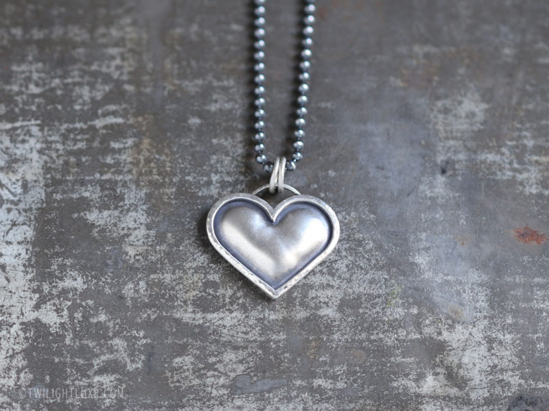 Twilight Luxe | Hope Collection | Sterling Silver Heart Necklace