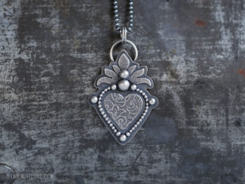 Twilight Luxe | Hope Collection | Sterling Silver Sacred Heart Necklace
