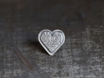 Twilight Luxe | Hope Collection | Sterling Silver Heart Pin