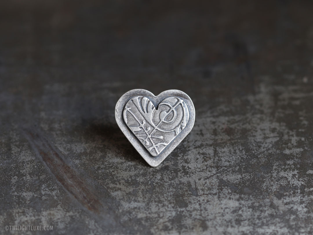 Sterling Silver Heart Pin No. 1 | The 