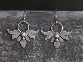 Twilight Luxe | Hope Collection | Sterling Silver Aralia Leaf Earrings