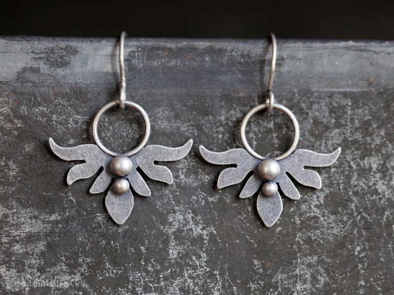 Twilight Luxe | Hope Collection | Sterling Silver Aralia Leaf Earrings