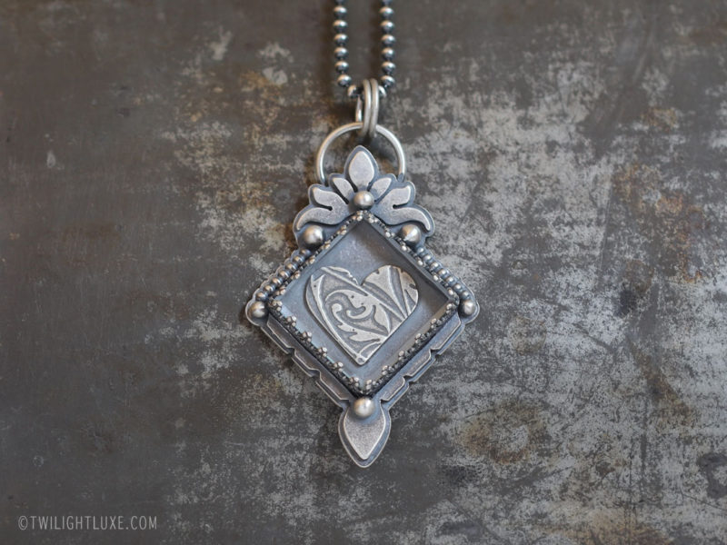 Twilight Luxe | Hope Collection | Sterling Silver Sacred Heart Necklace