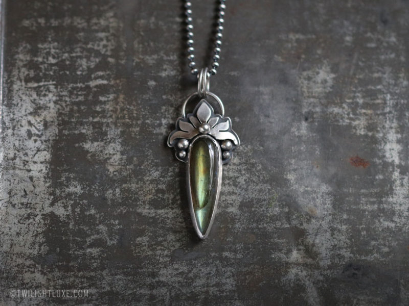 Twilight Luxe | Renewed Hope | Sterling Silver & Labradorite Aralia Necklace