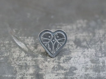 Twilight Luxe | Renewed Hope | Sterling Silver Hope Heart Pin