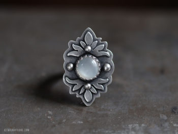 Twilight Luxe | Sterling Silver Moonstone Aralia Ring